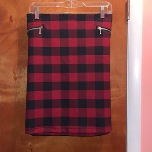 Maurices buffalo plaid skirt